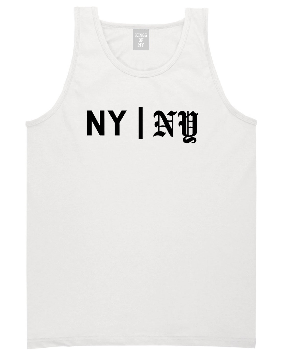 NY vs NY Mens Tank Top Shirt White