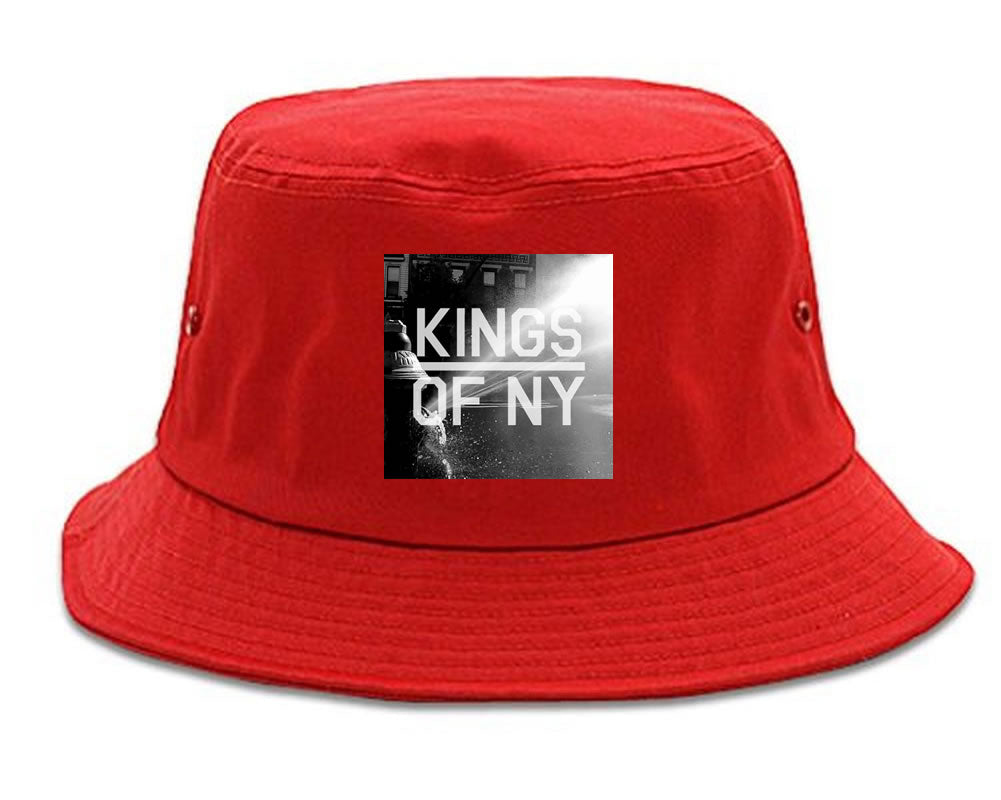 NYC Fire Hydrant Pump Summer Mens Snapback Hat Red
