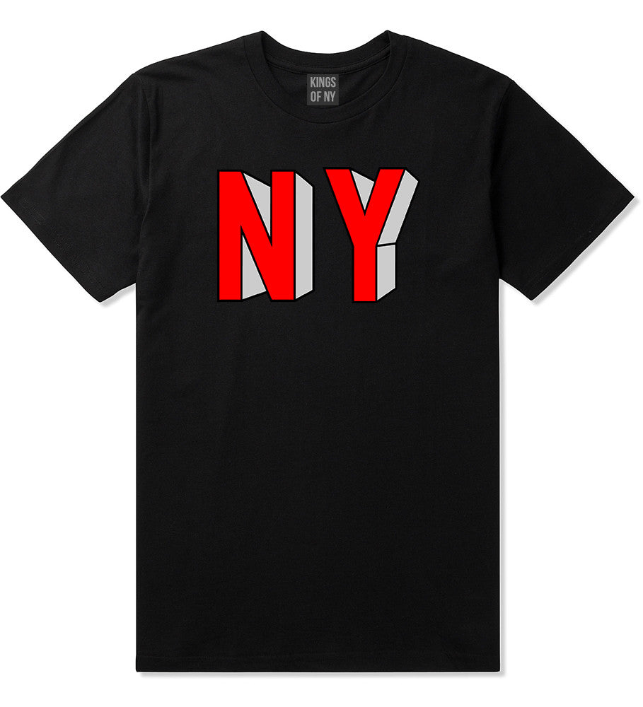 NY Block Letters T-Shirt in Black