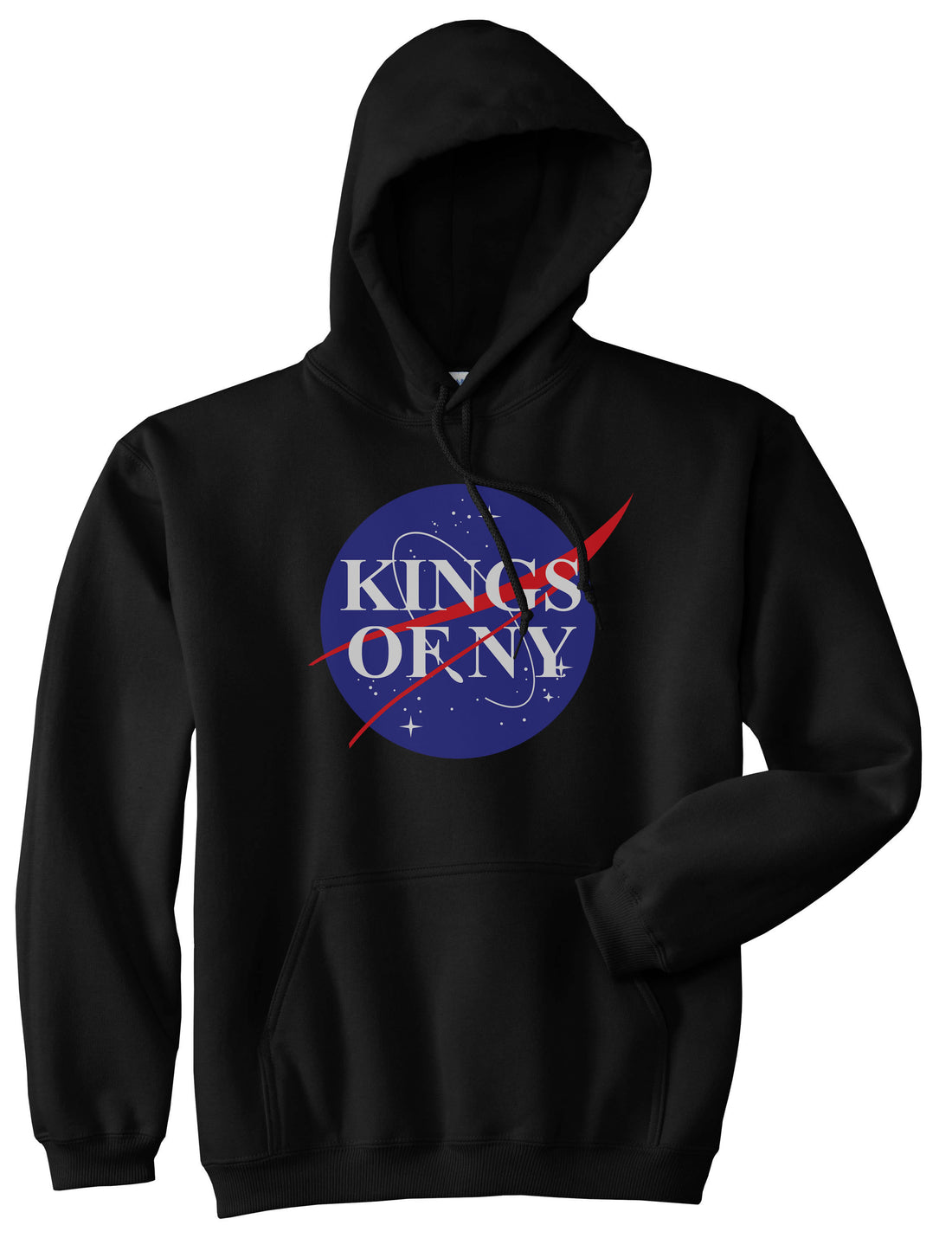 Nasa Kings Of NY Logo Pullover Hoodie in Black