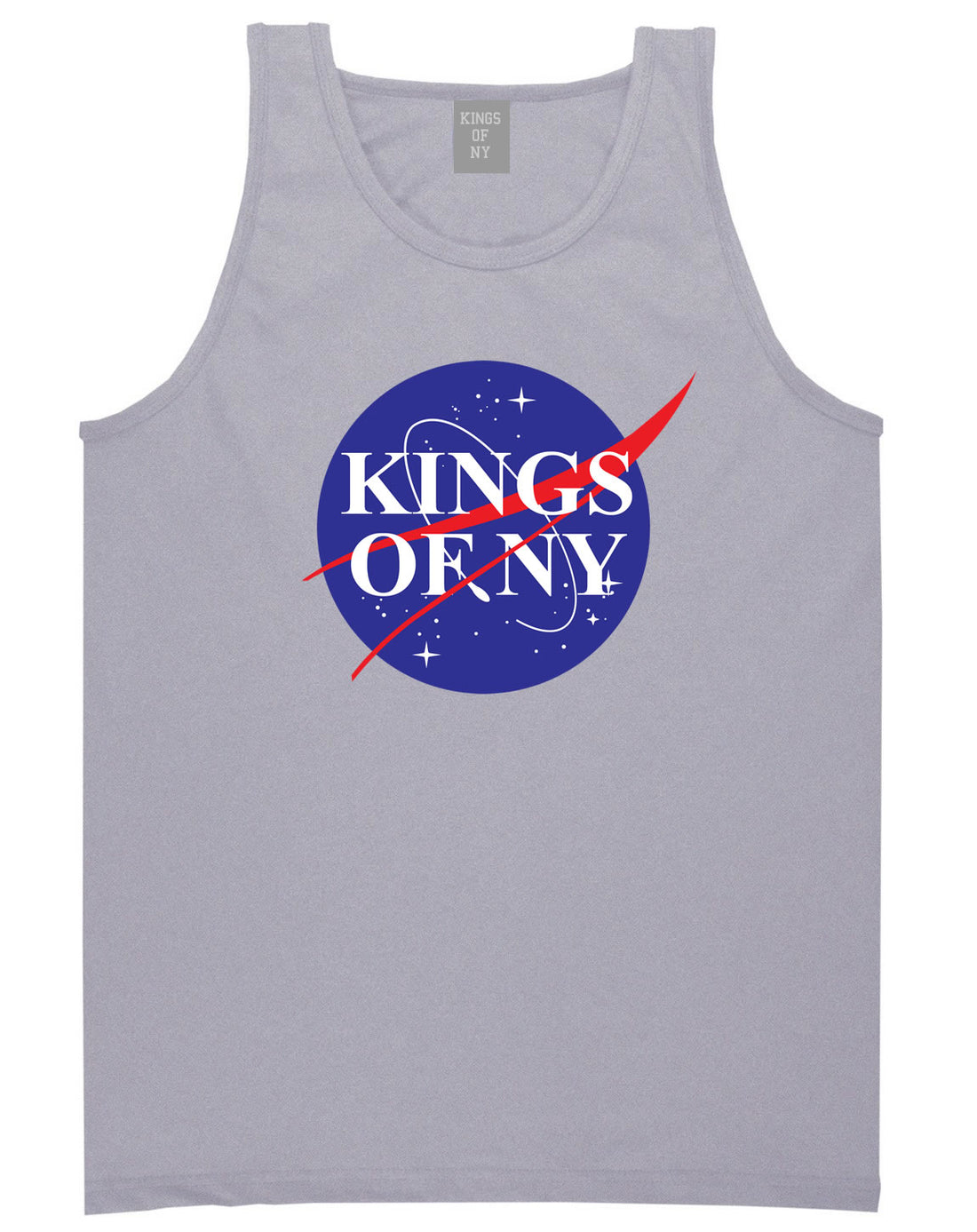 Nasa Kings Of NY Logo Tank Top Shirt in Grey