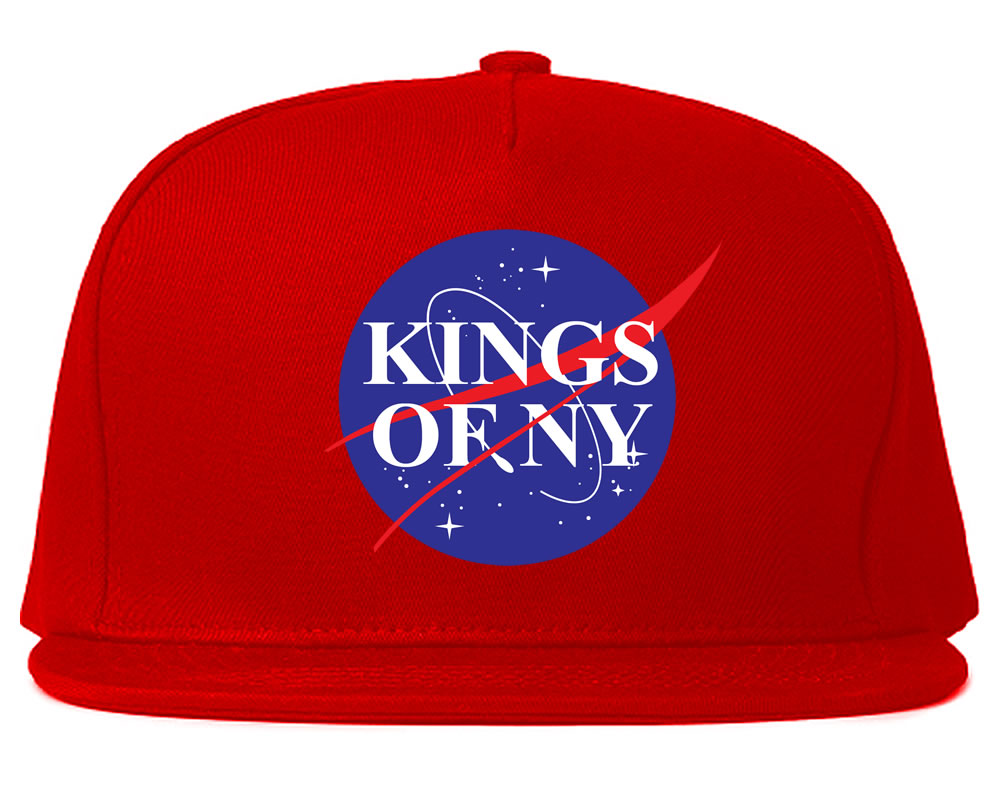 Nasa Kings Of NY Logo Red Snapback Hat