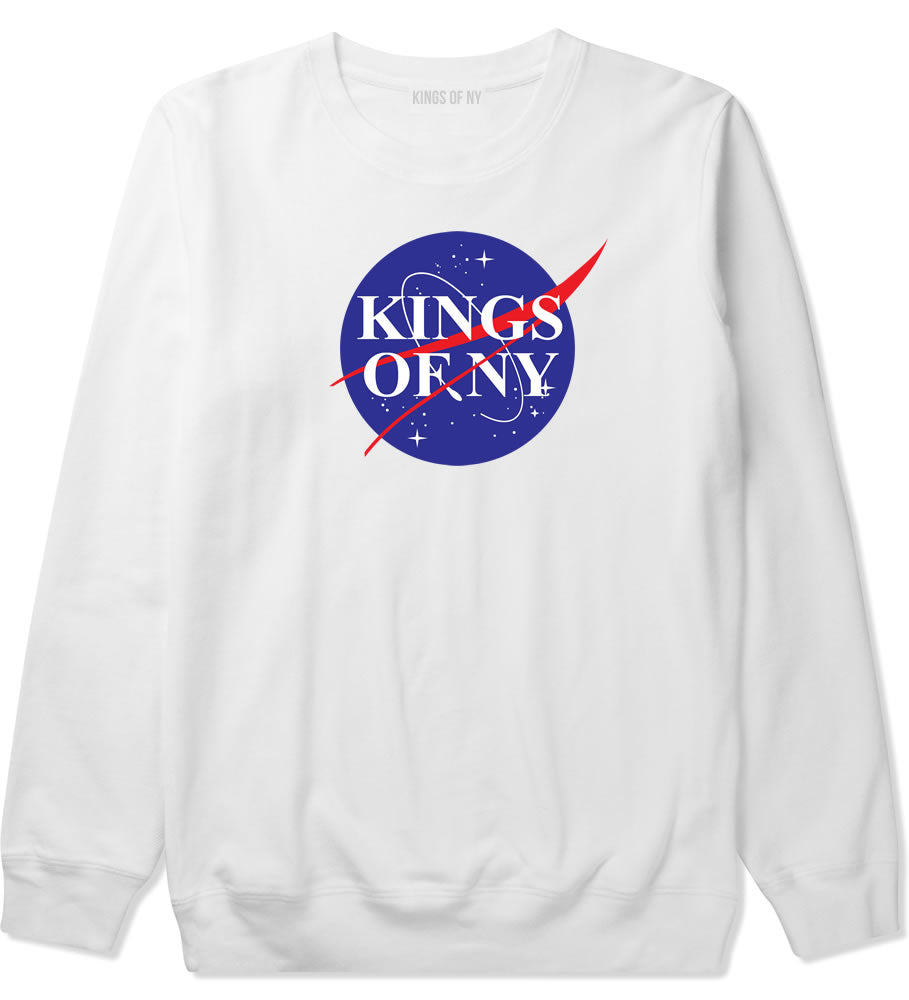 Nasa Kings Of NY Logo Crewneck Sweatshirt in White