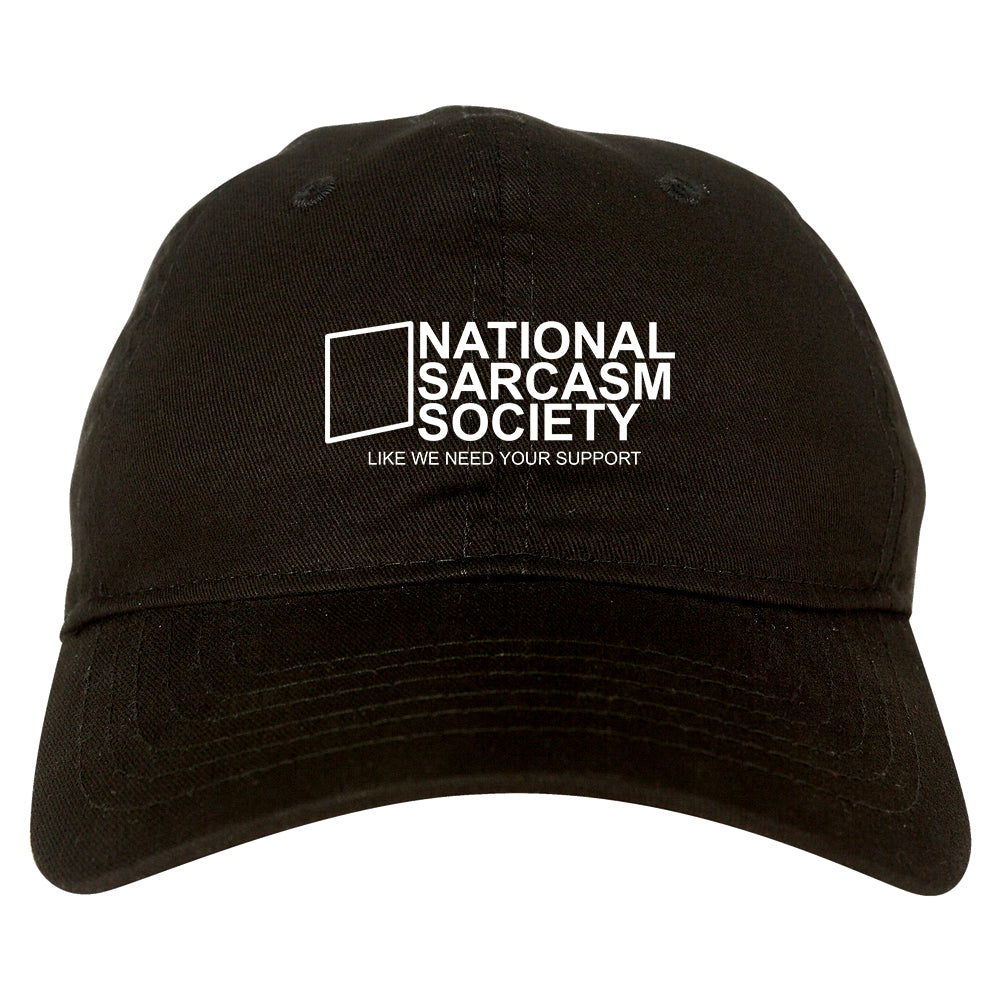 National Sarcasm Society Mens Dad Hat Black