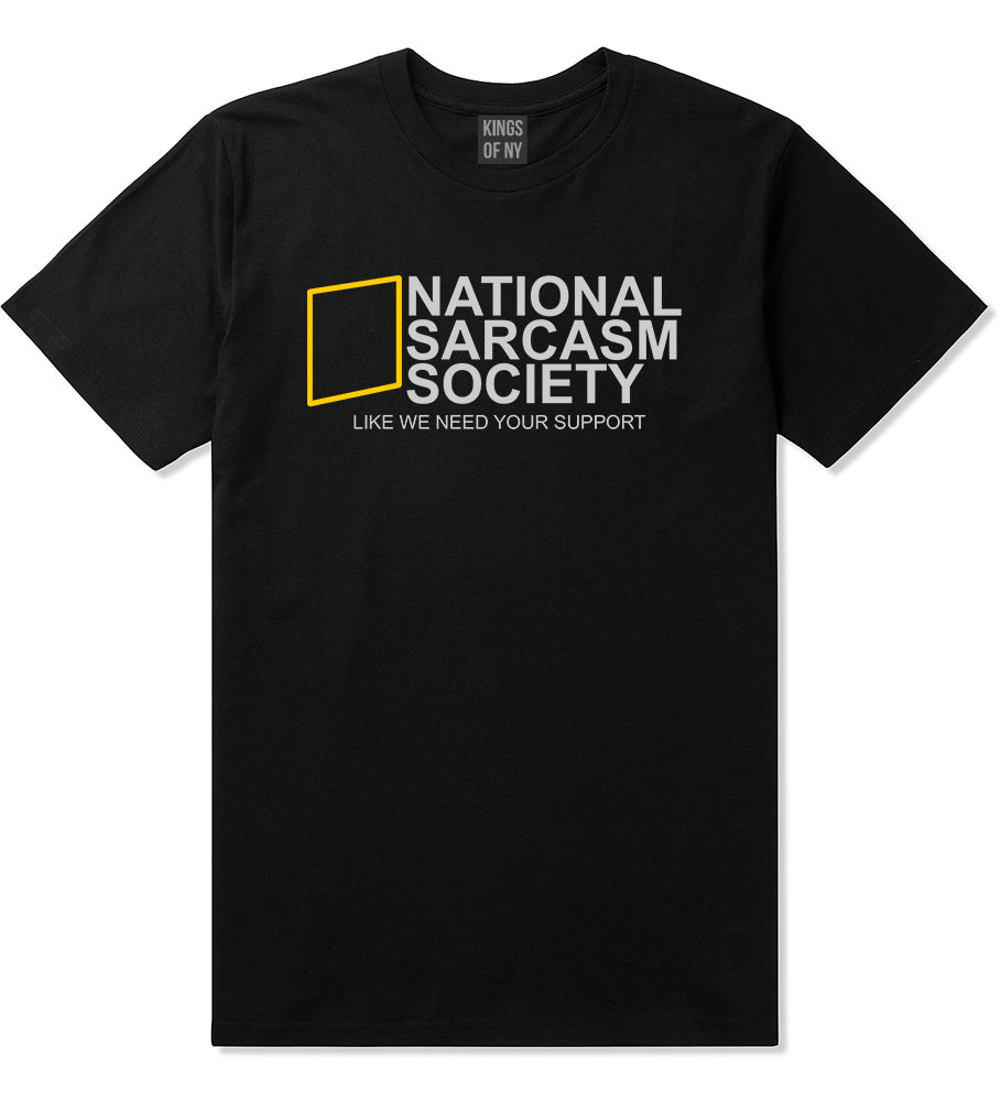 National Sarcasm Society Mens T-Shirt Black