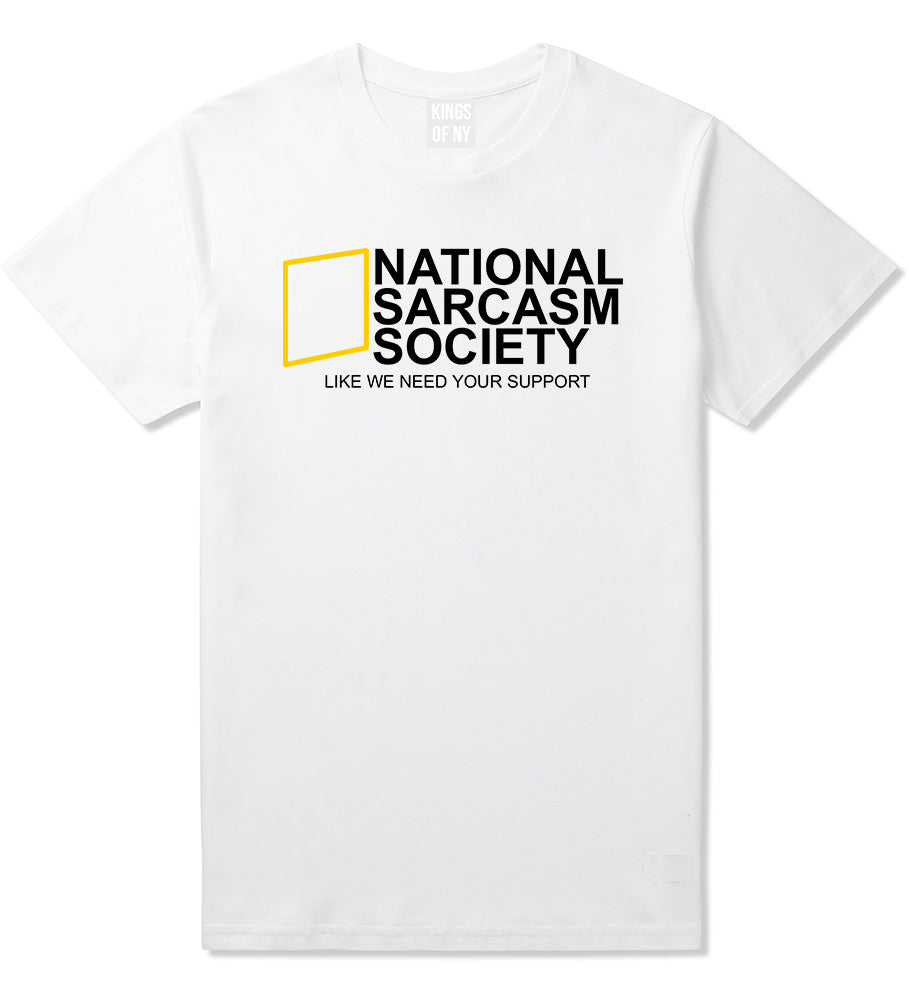 National Sarcasm Society Mens T-Shirt White