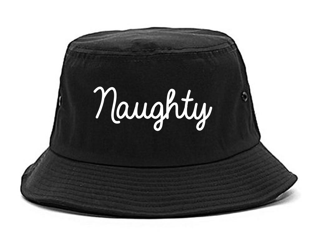 Naughty Script Bad Mens Snapback Hat Black