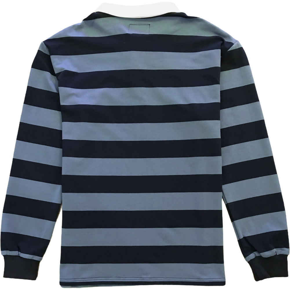 Blue and black striped long best sale sleeve shirt