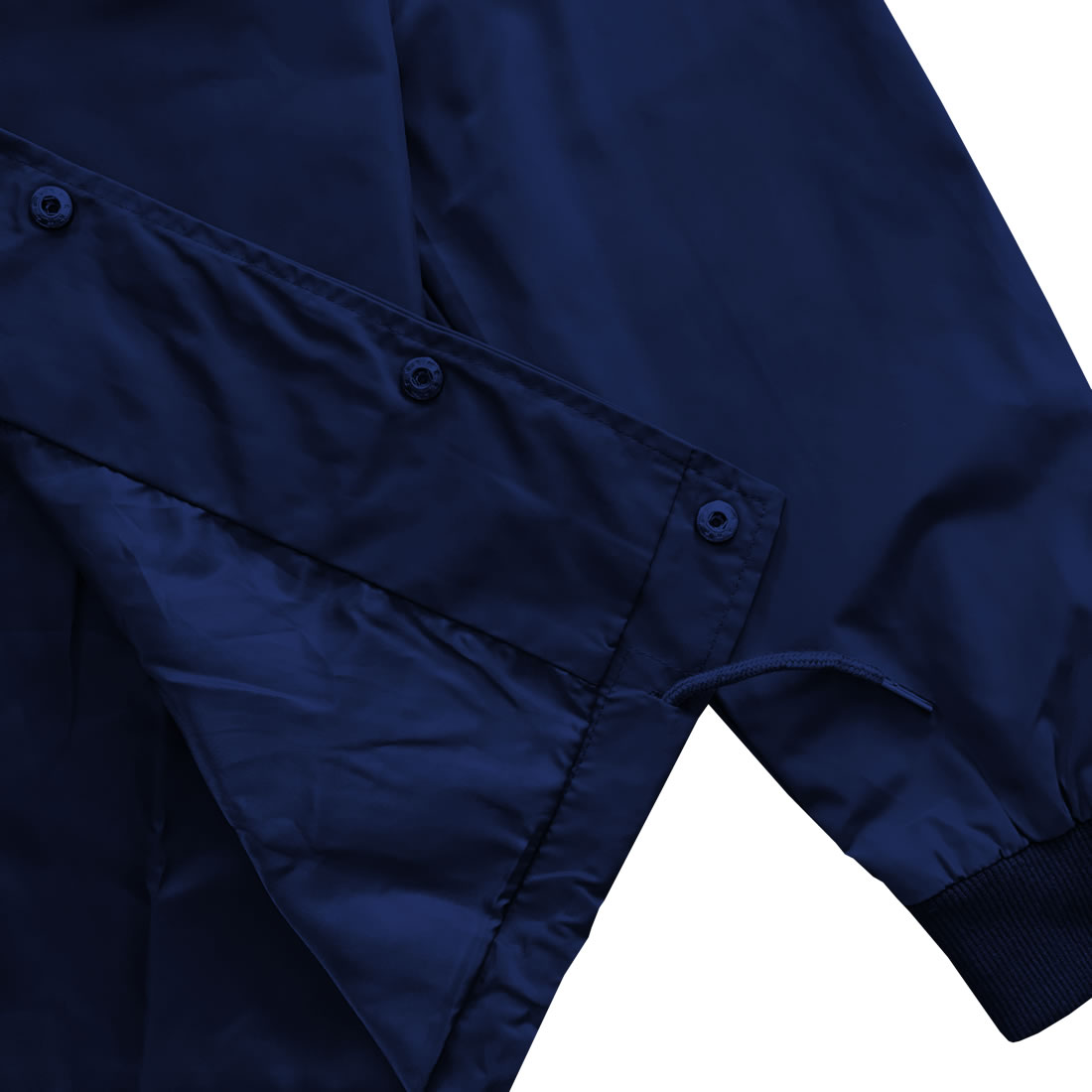 Navy Blue Mens Windbreaker Coaches Jacket – KINGS OF NY
