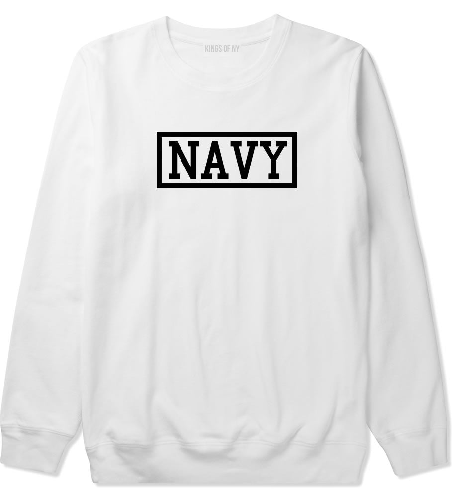 Navy Box Crewneck Sweatshirt