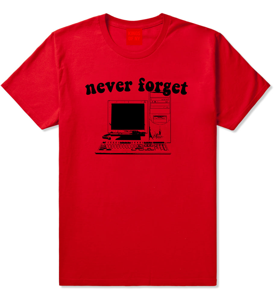 Never Forget Old Computer Nerd Mens T-Shirt – KINGS OF NY