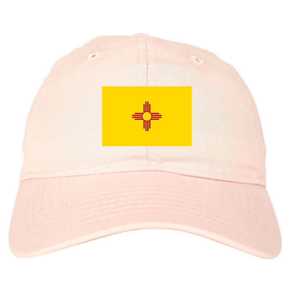 New Mexico State Flag NM Chest Mens Dad Hat Pink