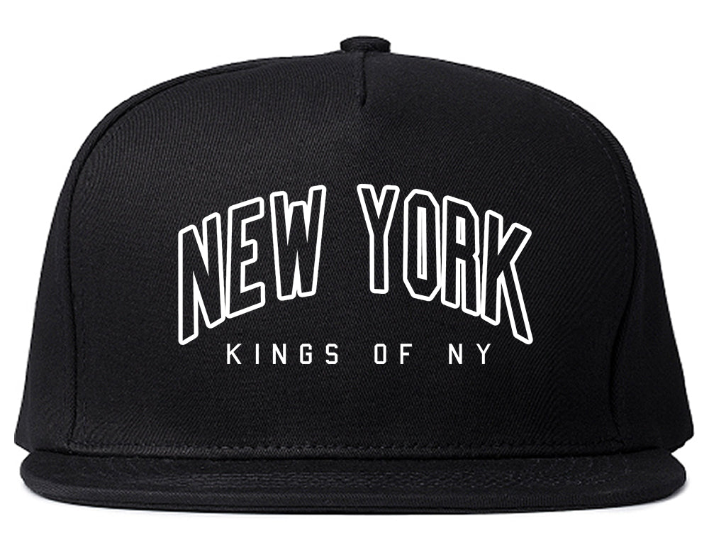 New York Blue And Orange Mens Snapback Hat Black