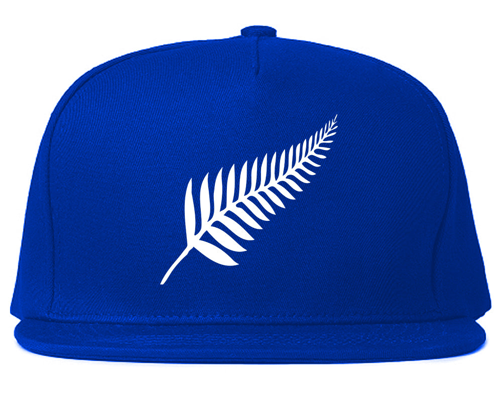 New Zealand Pride Silver Fern Rugby Chest Mens Snapback Hat Royal Blue