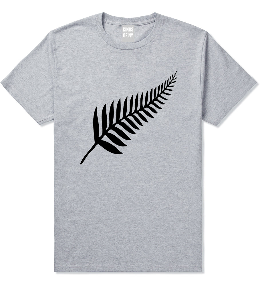 New Zealand Pride Silver Fern Rugby Chest Mens T-Shirt Grey