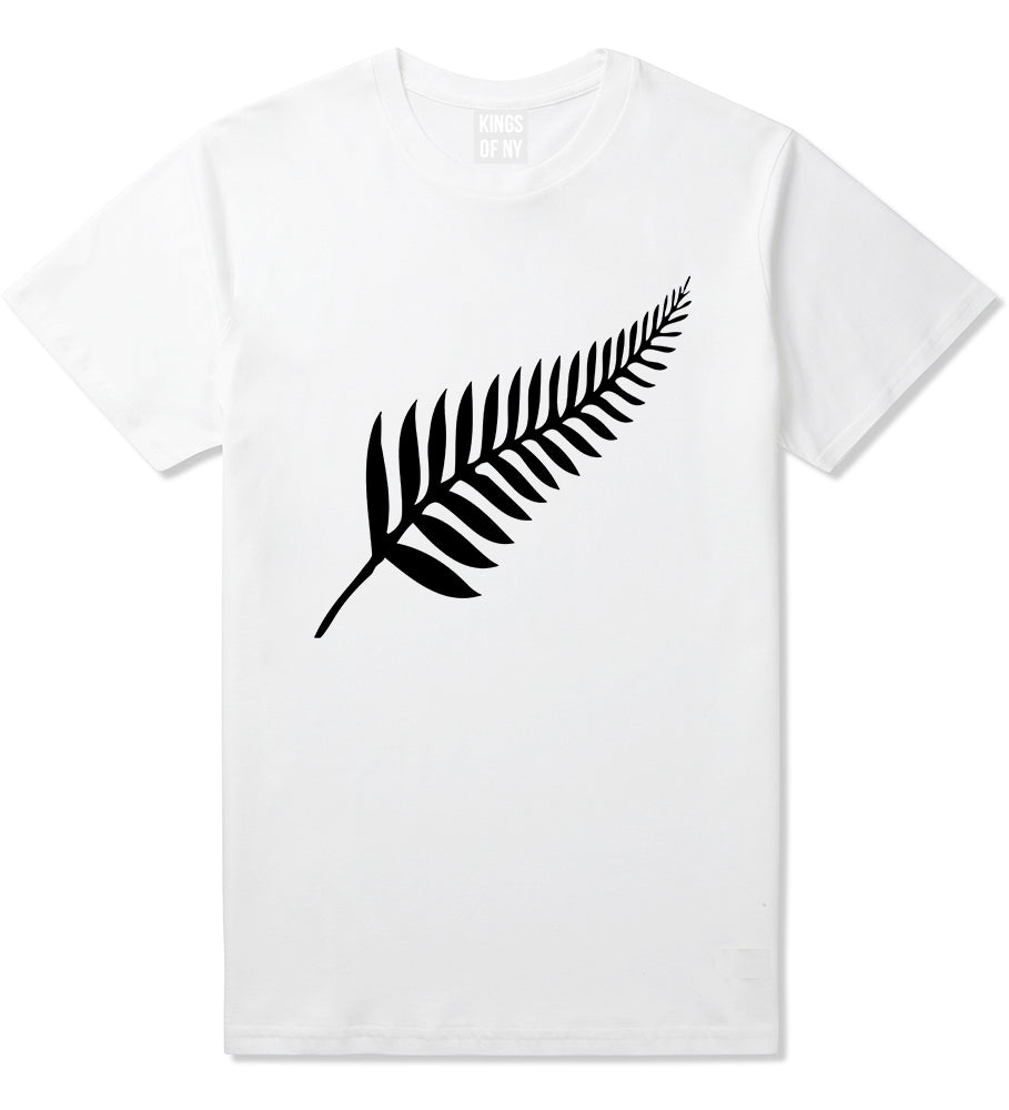New Zealand Pride Silver Fern Rugby Chest Mens T-Shirt White