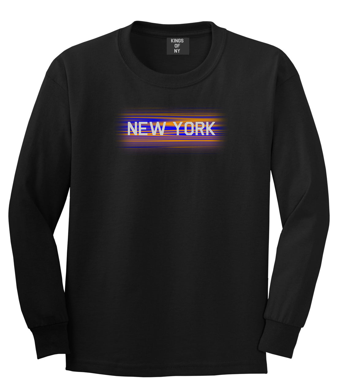 New York Hometeam Long Sleeve T-Shirt in Black