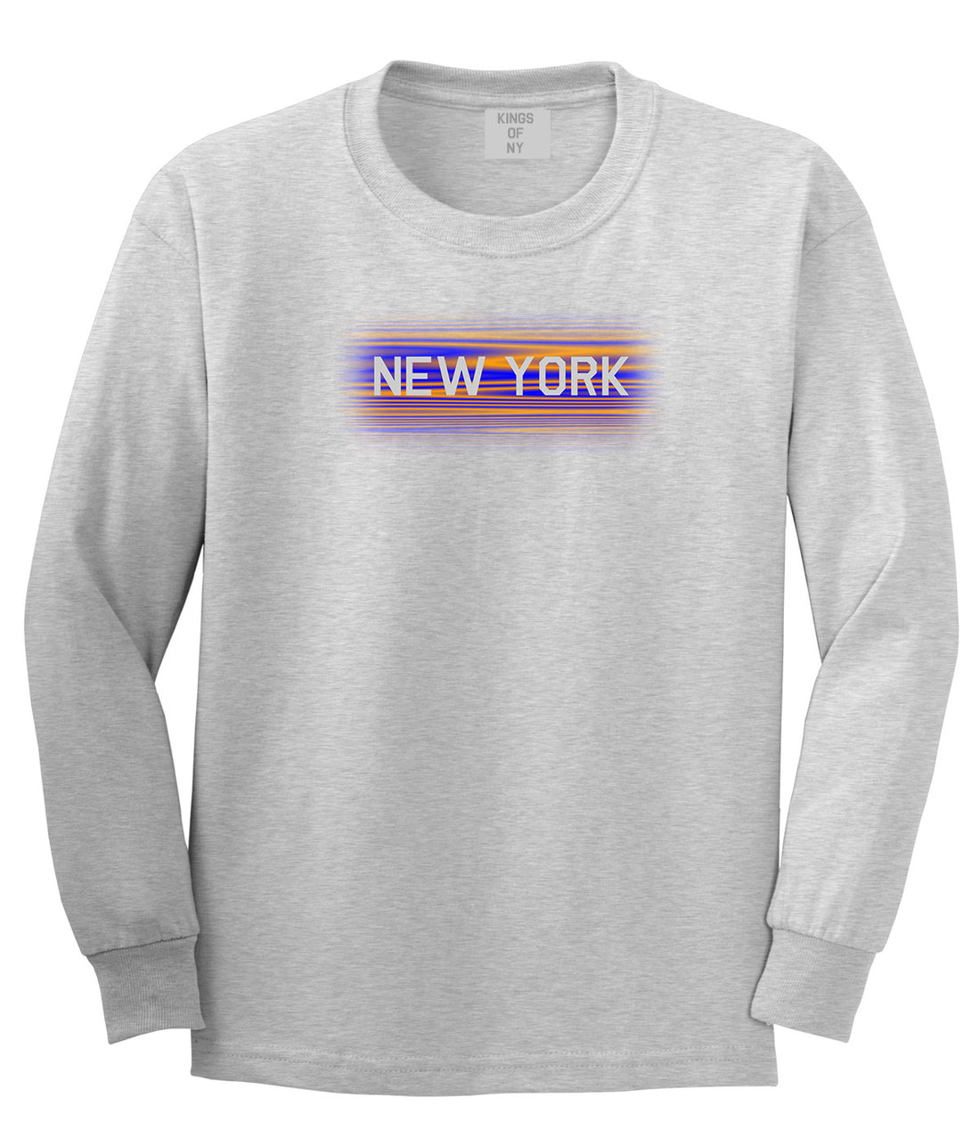New York Hometeam Long Sleeve T-Shirt in Grey