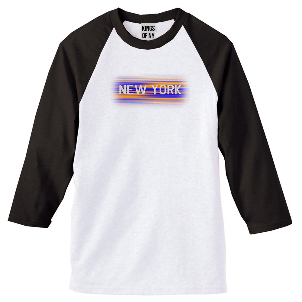 New York Hometeam 3/4 Sleeve Raglan T-Shirt in White