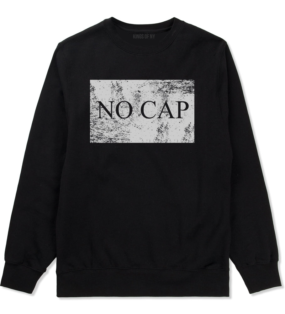 No Cap Vintage Mens Crewneck Sweatshirt Black