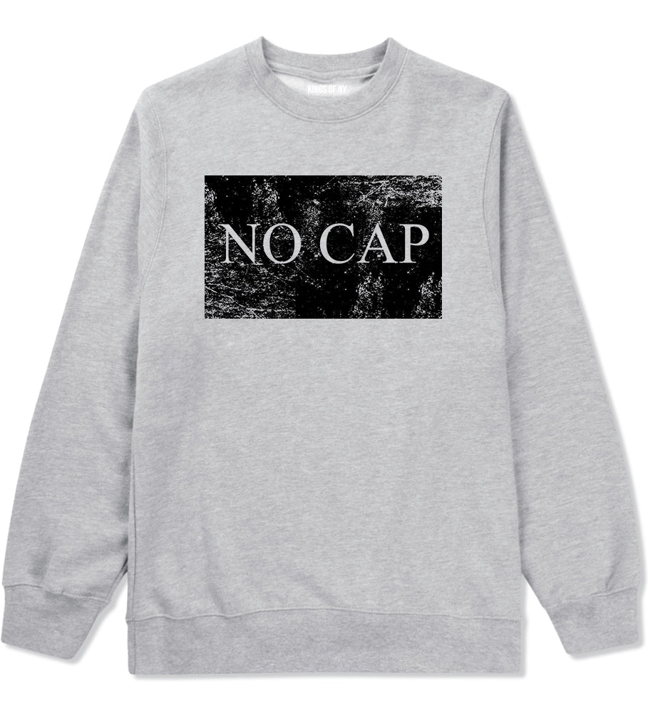 No Cap Vintage Mens Crewneck Sweatshirt Grey