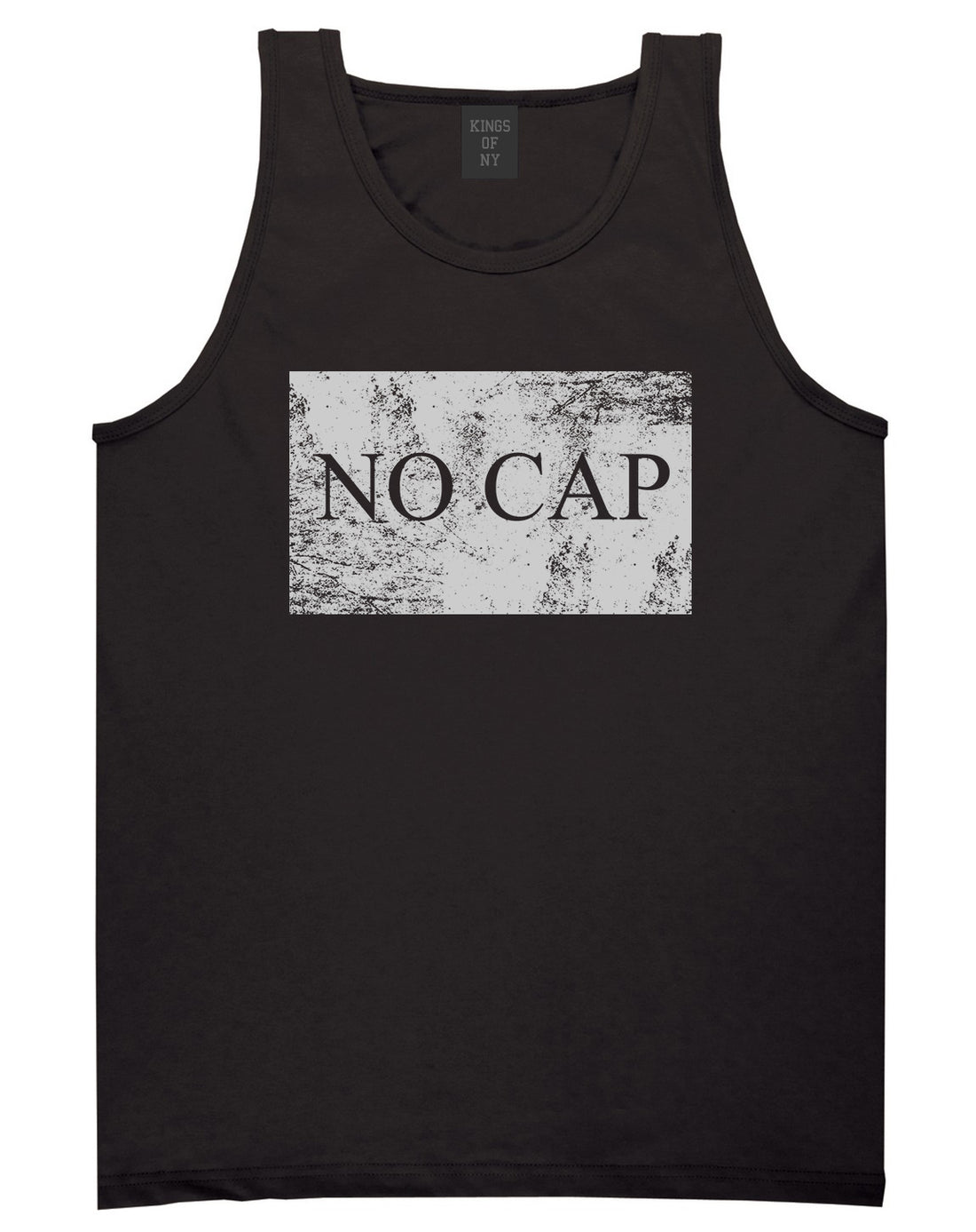 No Cap Vintage Mens Tank Top T-Shirt Black