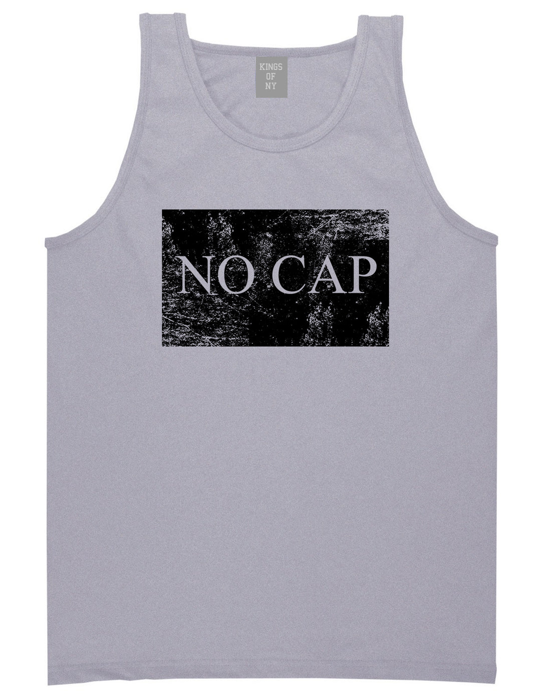 No Cap Vintage Mens Tank Top T-Shirt Grey