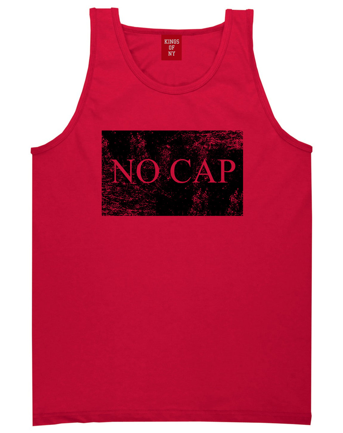 No Cap Vintage Mens Tank Top T-Shirt Red