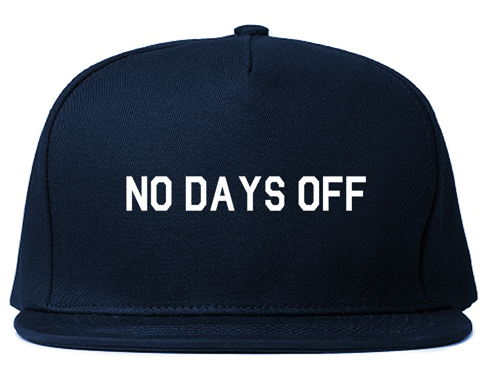 No_Days_Off Mens Blue Snapback Hat by Kings Of NY