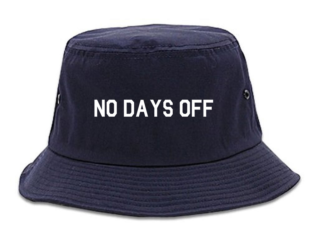 No_Days_Off Mens Blue Bucket Hat by Kings Of NY