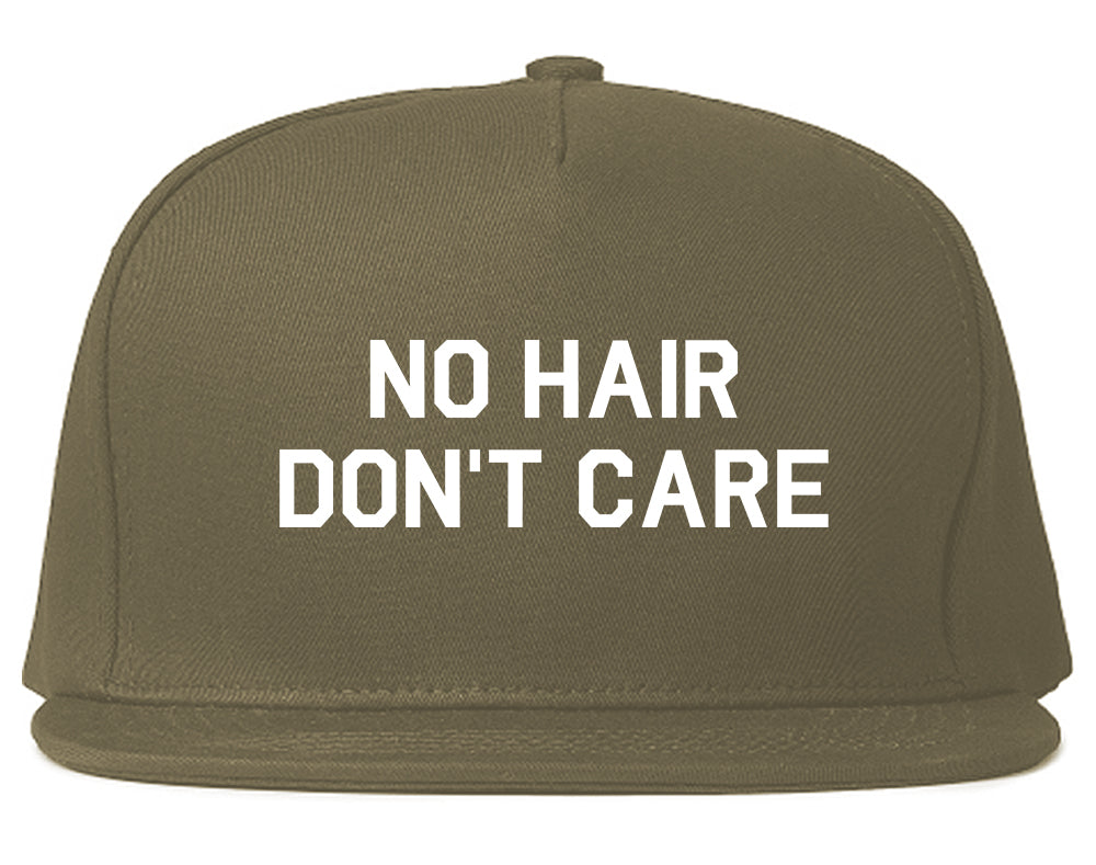 No Hair Dont Care Snapback Hat Grey