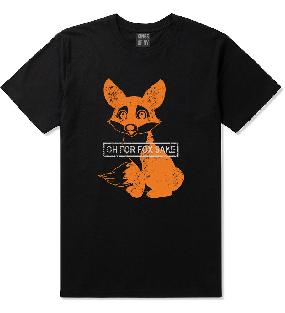 Oh For Fox Sake Mens T-Shirt Black