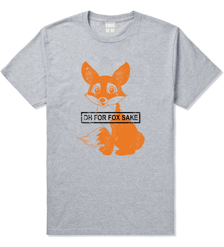 Oh For Fox Sake Mens T-Shirt Grey