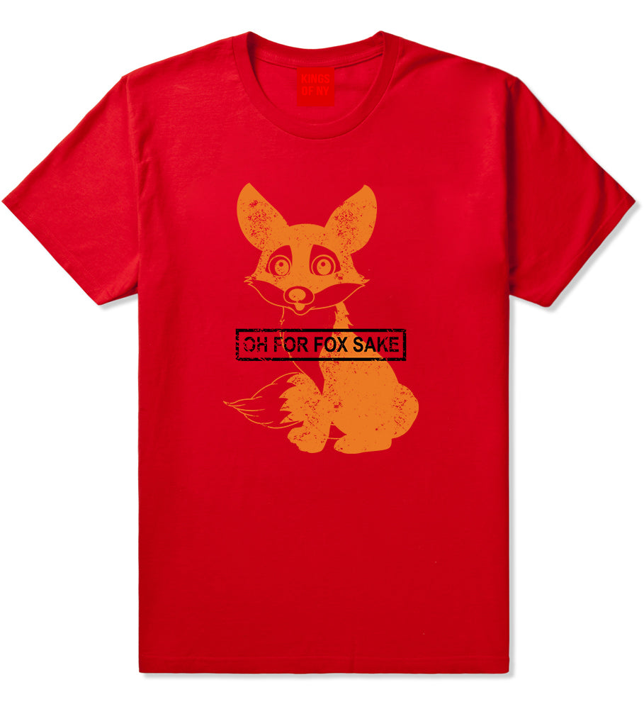 Oh For Fox Sake Mens T-Shirt Red