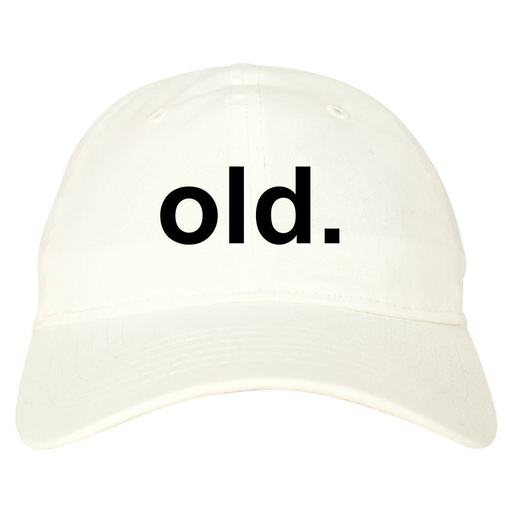 Old Funny Grandpa Grandfather Mens Dad Hat White