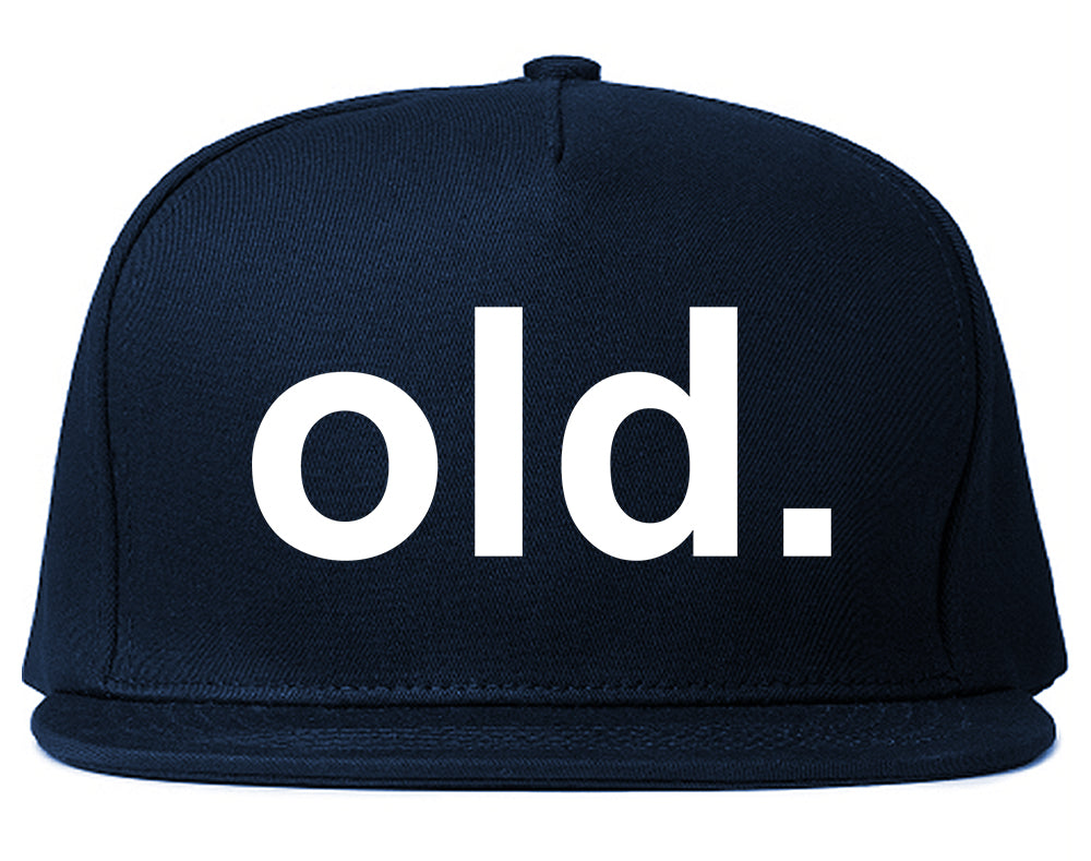 Old Funny Grandpa Grandfather Mens Snapback Hat Navy Blue