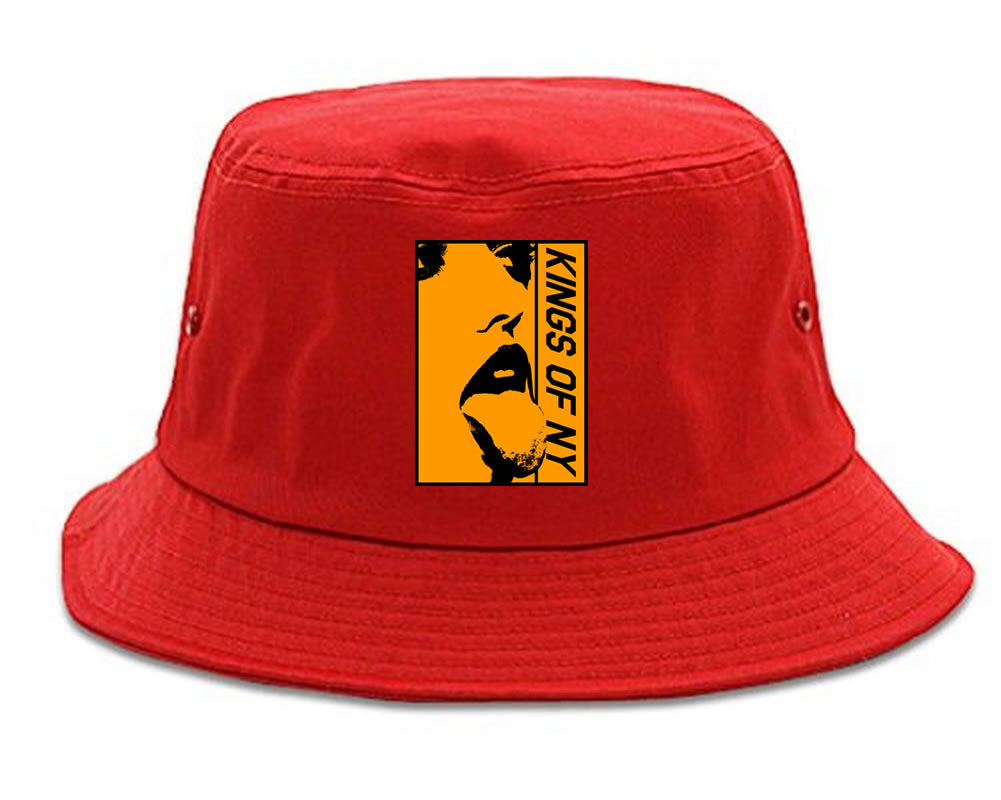 Open Minded Mens Bucket Hat Red