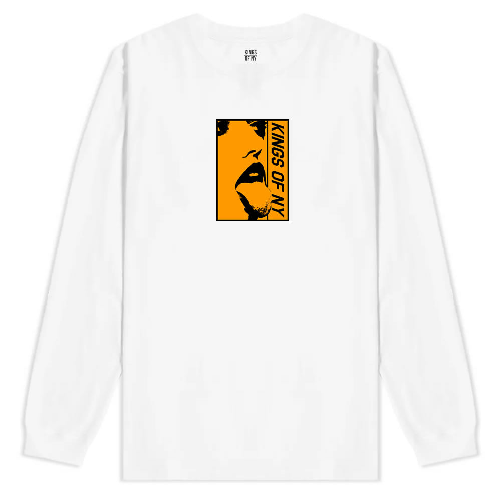 Open Minded Mens Long Sleeve T-Shirt White