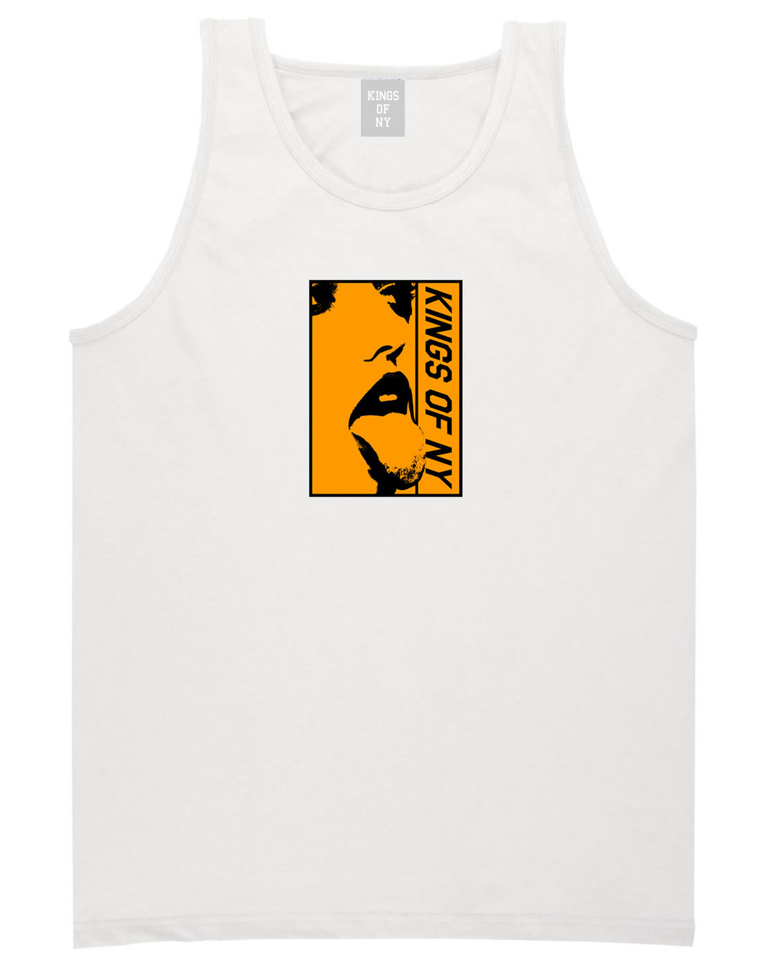 Open Minded Mens Tank Top Shirt White