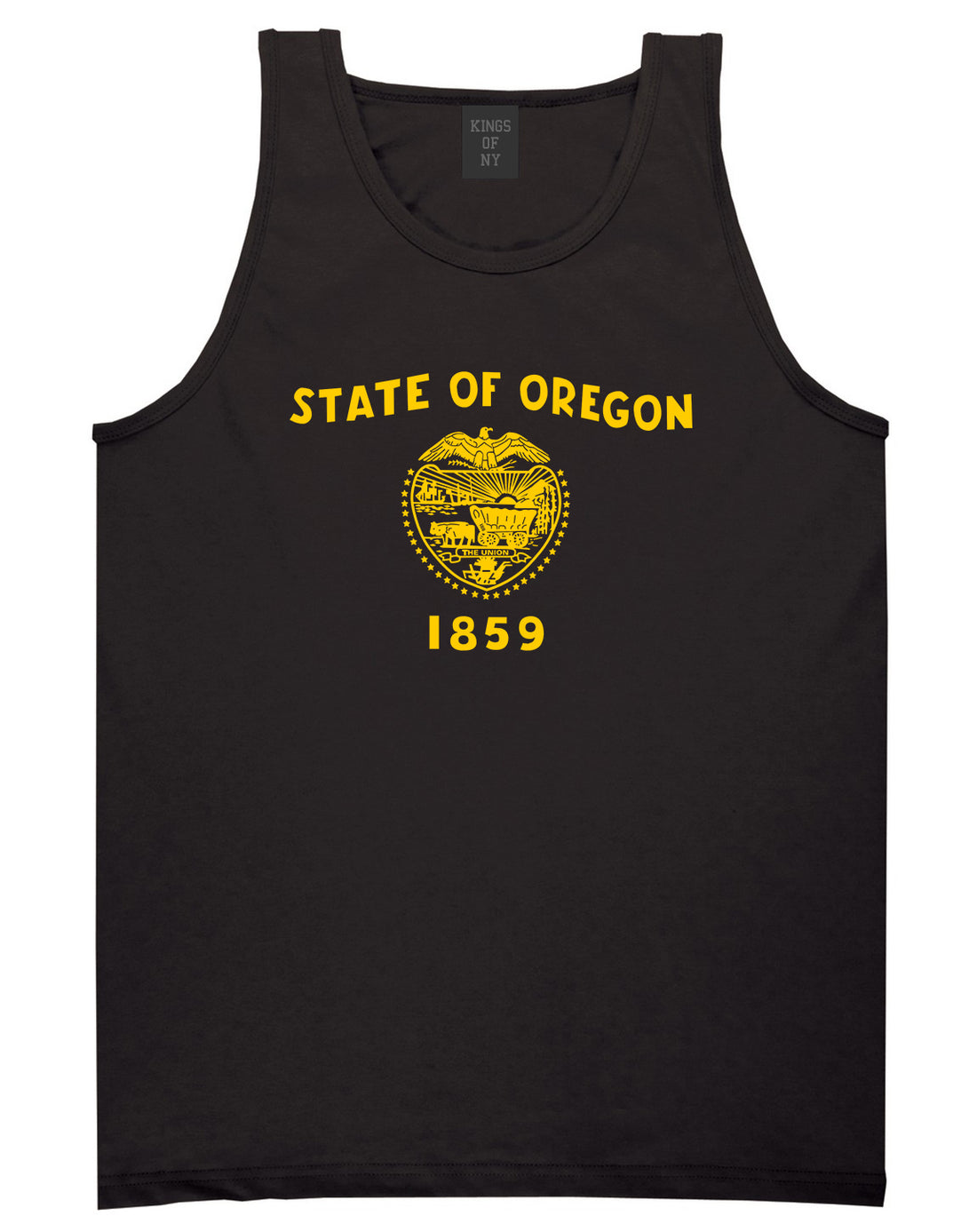 Oregon State Flag GRAPHIC Mens Tank Top T-Shirt Black