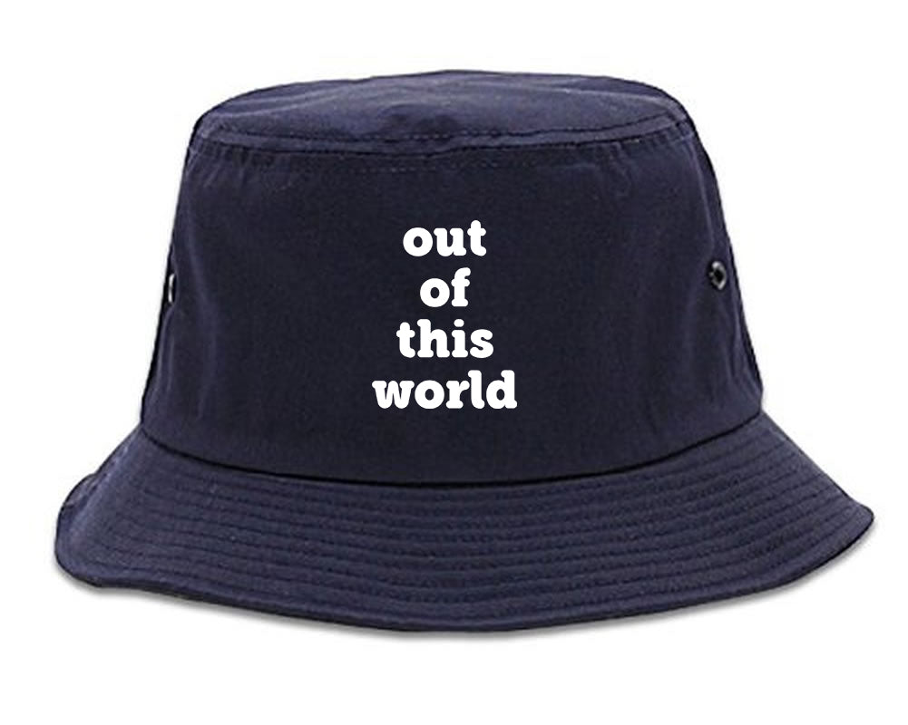 Out Of This World Space Galaxy Mens Bucket Hat Navy Blue