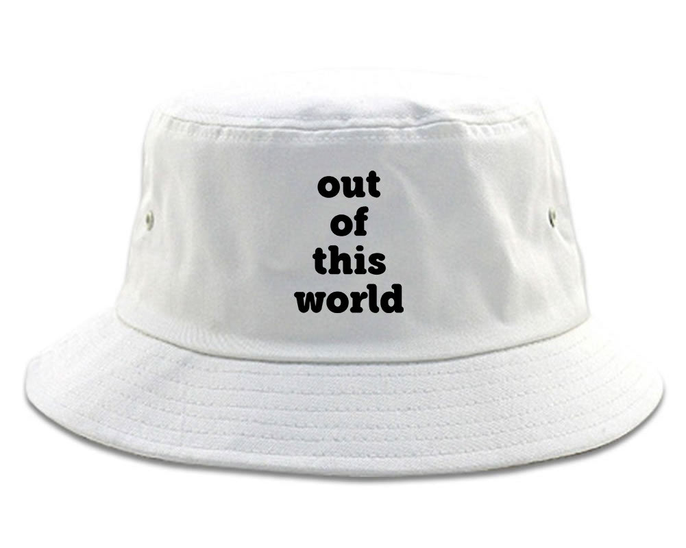 Out Of This World Space Galaxy Mens Bucket Hat White