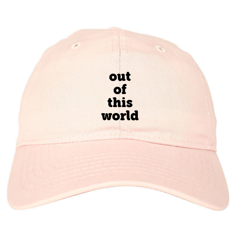 Out Of This World Space Galaxy Mens Dad Hat Baseball Cap Pink