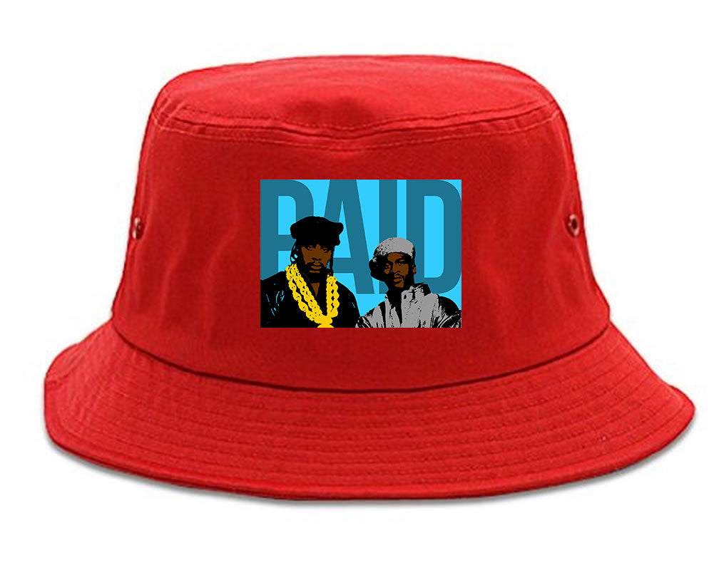 Paid In Full Artwork Bucket Hat in Red