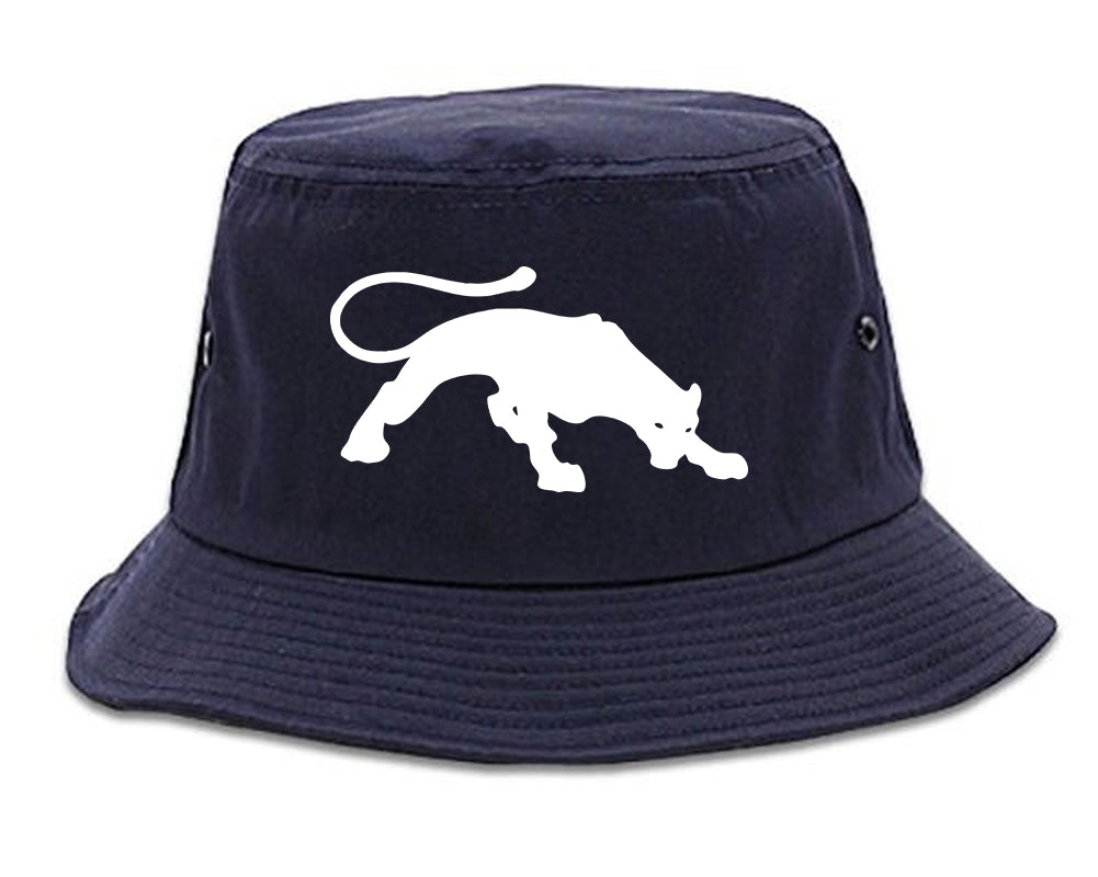 Panther Mens Snapback Hat Navy Blue