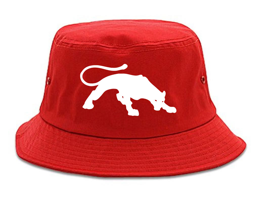 Panther Mens Snapback Hat Red