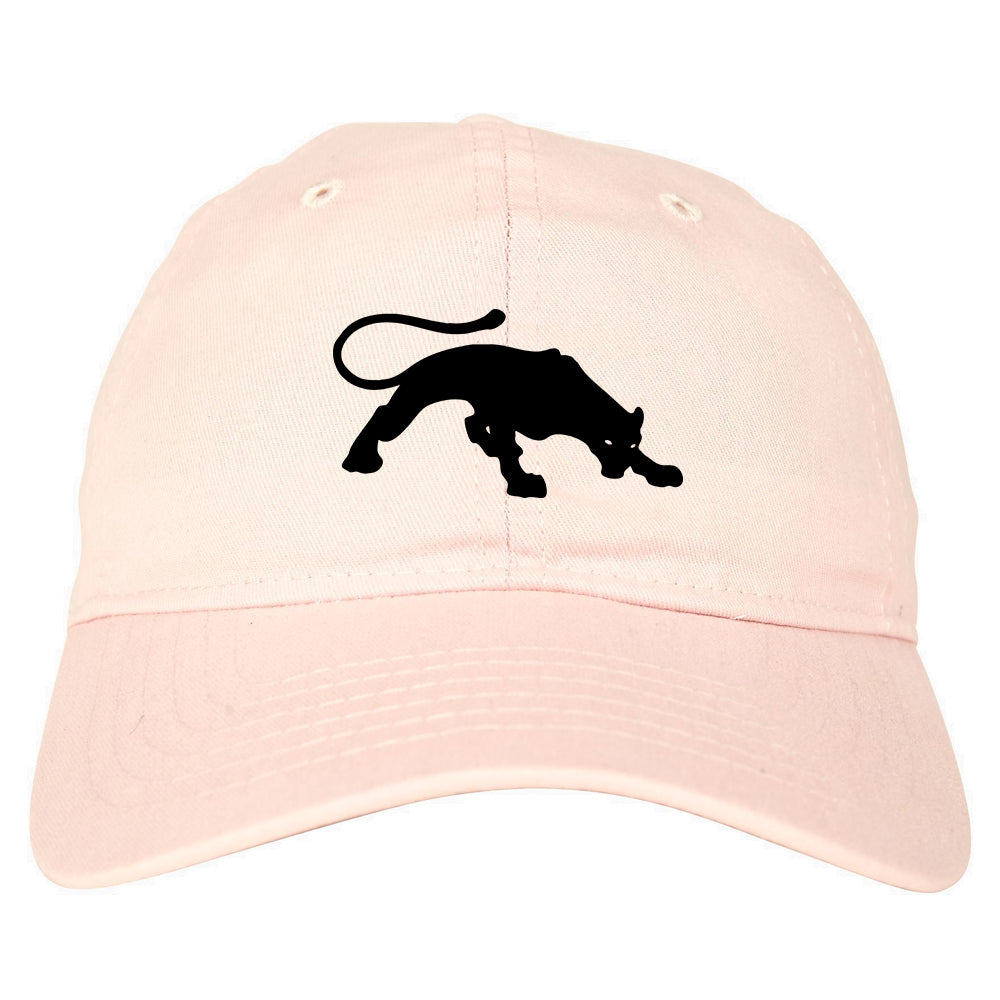 Panther Mens Dad Hat Baseball Cap Pink