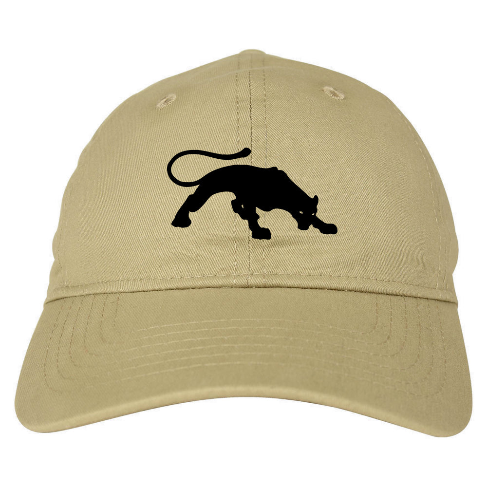 Panther Mens Dad Hat Baseball Cap Tan