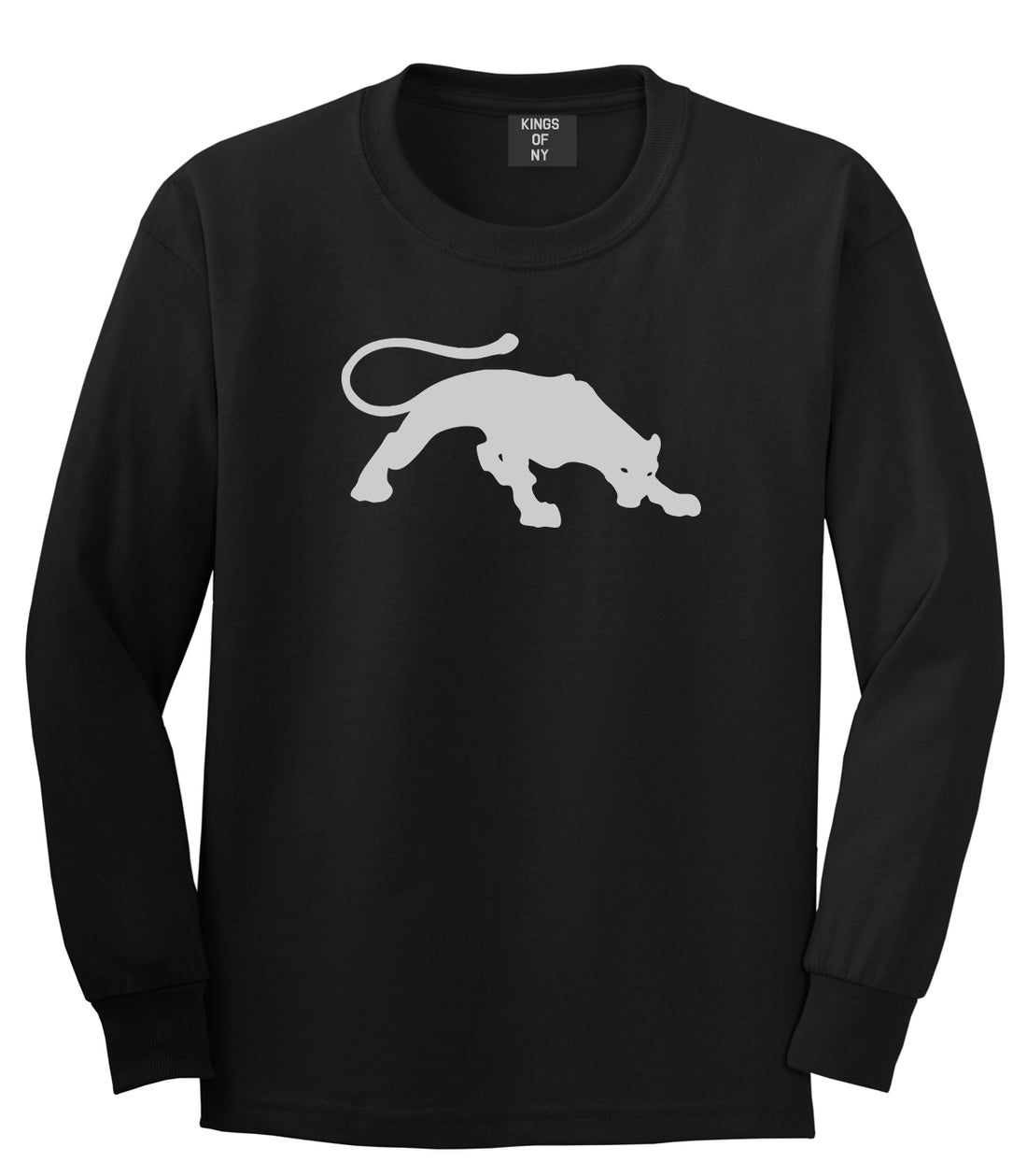 Panther Mens Long Sleeve T-Shirt Black