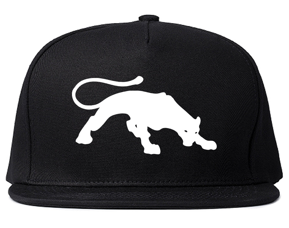 Panther Mens Snapback Hat Black